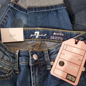 NEW 7 for all mankind Girls skinny ankle jeans